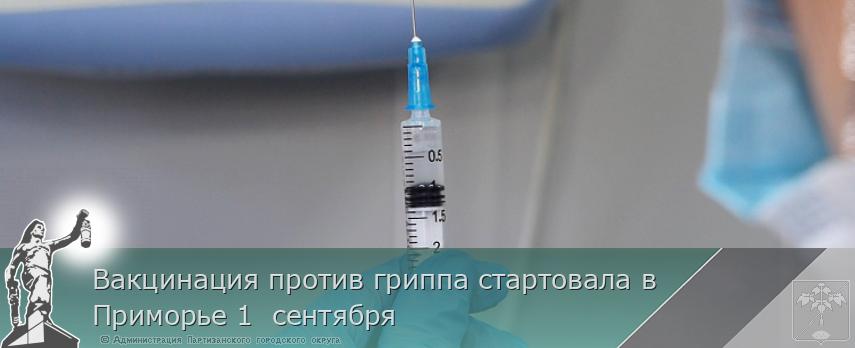 Вакцинация против гриппа стартовала в Приморье 1 сентября | Администрация муниципального округа город Партизанск Приморского края Официальный сайт Вакцинация против гриппа стартовала в Приморье 1 сентября | Администрация муниципального округа город Партизанск Приморского края Официальный сайт