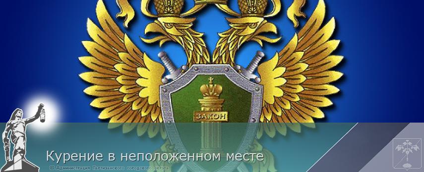 Курение в неположенном месте | Администрация муниципального округа город Партизанск Приморского края Официальный сайт