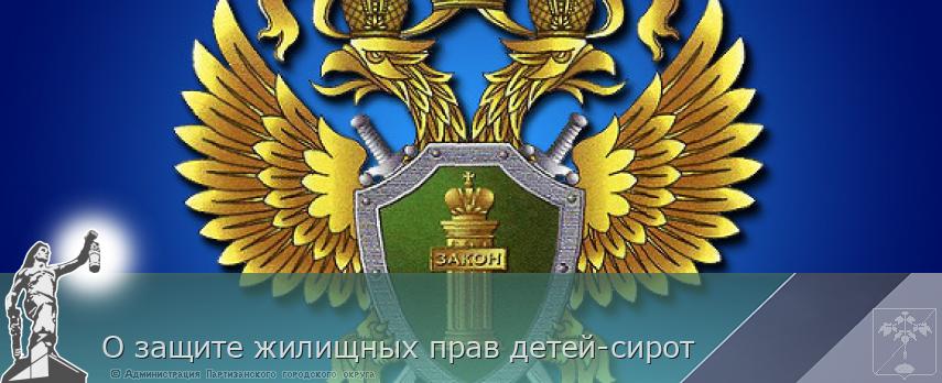 О защите жилищных прав детей-сирот | Администрация муниципального округа город Партизанск Приморского края Официальный сайт