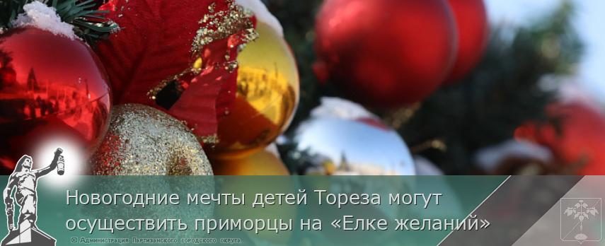 Новогодние мечты детей Тореза могут осуществить приморцы на «Елке желаний» | Администрация муниципального округа город Партизанск Приморского края Официальный сайт Новогодние мечты детей Тореза могут осуществить приморцы на «Елке желаний» | Администрация муниципального округа город Партизанск Приморского края Официальный сайт