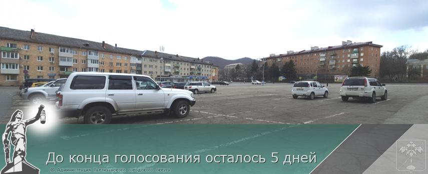 До конца голосования осталось 5 дней  | Администрация муниципального округа город Партизанск Приморского края Официальный сайт